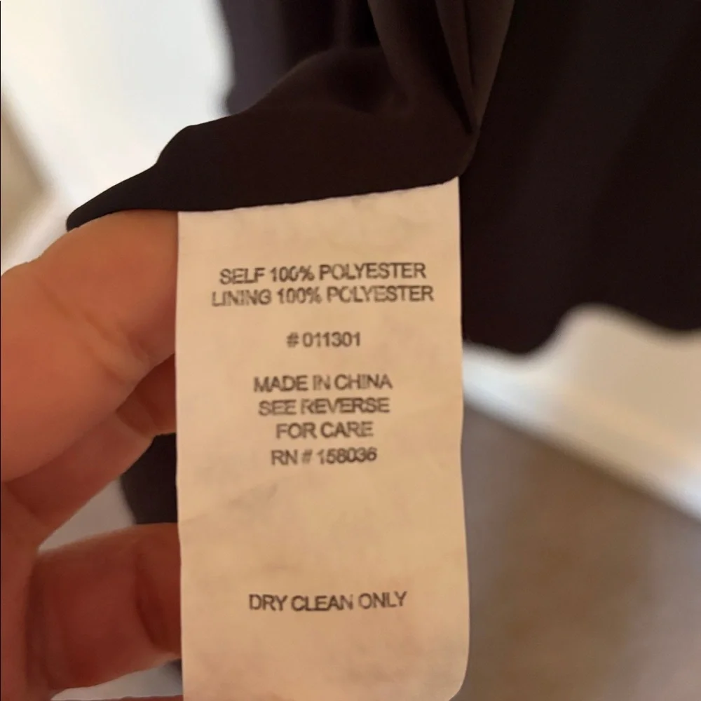 Birdy Grey Elegant Black Dress with Slit and Removable Bows - Picture 4 of 6